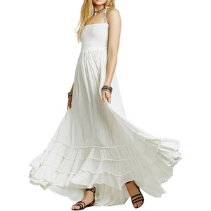 image:imageRVivimos Womens Summer Boho Sexy Backless Long DressesWhite
