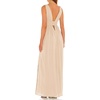 image:imageRVivimos Boho Dress for Women Sexy Deep V Neck Sleeveless Hollow Out Backless Casual Side Slit Maxi DressBeige2