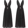 image:imageRVivimos Boho Dress for Women Sexy Deep V Neck Sleeveless Hollow Out Backless Casual Side Slit Maxi DressBlack2