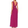 image:imageRVivimos Boho Dress for Women Sexy Deep V Neck Sleeveless Hollow Out Backless Casual Side Slit Maxi DressFuchsia