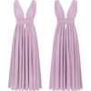 image:imageRVivimos Boho Dress for Women Sexy Deep V Neck Sleeveless Hollow Out Backless Casual Side Slit Maxi DressLightpurple2