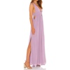 image:imageRVivimos Boho Dress for Women Sexy Deep V Neck Sleeveless Hollow Out Backless Casual Side Slit Maxi DressLightpurple2