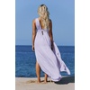 image:imageRVivimos Boho Dress for Women Sexy Deep V Neck Sleeveless Hollow Out Backless Casual Side Slit Maxi DressPurple