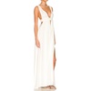 image:imageRVivimos Boho Dress for Women Sexy Deep V Neck Sleeveless Hollow Out Backless Casual Side Slit Maxi DressWhite2