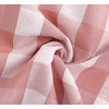 image:imageRVivimos Summer Dress for Women Cotton Plaid Puff Sleeves Casual OffShoulder Boho Side Slit Midi DressPinkplaid