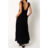 image:imageRVivimos Womens Summer Casual Beach Midi Dress Cotton Linen Sleeveless Adjustable Straps Tiered Flowy Dresses with PocketsBlack