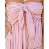 image:imageRVivimos Womens Summer Cotton Boho Beach Sleeveless Tie Front Mini Dress Tube Top DressPink