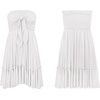image:imageRVivimos Womens Summer Cotton Boho Beach Sleeveless Tie Front Mini Dress Tube Top DressWhite