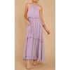 image:imageRVivimos Womens Summer Dress Sleeveless Halter Layered Ruffles Casual Boho Flowy Maxi DressLavender