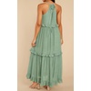 image:imageRVivimos Womens Summer Dress Sleeveless Halter Layered Ruffles Casual Boho Flowy Maxi DressSage Green