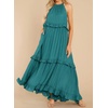 image:imageRVivimos Womens Summer Dress Sleeveless Halter Layered Ruffles Casual Boho Flowy Maxi DressTeal