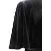image:imageRVivimos Womens Velvet Pleated Wrap Tie Waist Elegant Flowy Party Plus Size Midi DressesBlack Belt