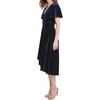 image:imageRVivimos Womens Velvet Pleated Wrap Tie Waist Elegant Flowy Party Plus Size Midi DressesNavy Blue Wrap