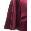 image:imageRVivimos Womens Velvet Pleated Wrap Tie Waist Elegant Flowy Party Plus Size Midi DressesWine Red Belt