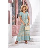 image:imageRVivimos Womens Summer Floral Print Cotton Short Sleeve Flowy DressLightblue
