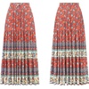 image:imageRVivimos Womens Summer Vintage Floral Print Boho Casual Ruffled Flowy Maxi SkirtAurorared