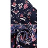 image:imageRVivimos Womens Summer Vintage Floral Print Boho Casual Ruffled Flowy Maxi SkirtNavybluered