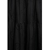 image:imageRVivimos Womens Summer Cotton Short Sleeve Square Neck Eyelet Embroidery Elastic Waist Casual ALine Tiered Flowy Midi DressBlack