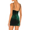 image:imageRVivimos Womens Velvet Ruched V Neck Spaghetti Straps Sleeveless Bodycon Mini DressGreen