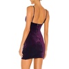 image:imageRVivimos Womens Velvet Ruched V Neck Spaghetti Straps Sleeveless Bodycon Mini DressPurple