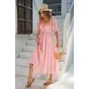 image:imageRVivimos Women Summer Cotton A Line Flowy Long Dresses  Half Sleeve Ruffled Vintage Elegant Smocked Backless Dress Maternity Shoot Baby Shower Casual Vacation OutfitsPink2
