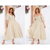 image:imageRVivimos Women Summer Cotton A Line Flowy Long Dresses  Half Sleeve Ruffled Vintage Elegant Smocked Backless Dress Maternity Shoot Baby Shower Casual Vacation OutfitsBeige1floral