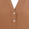 image:imageRVivimos Womens Summer Cotton Casual Flowy Maxi Dress  Short Sleeve V Neck Empire Waist Boho Tiered Ruffle Beach Vacation Loose Long DressesLight Brown