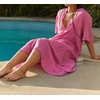 image:imageRVivimos Womens Summer Cotton Casual Flowy Maxi Dress  Short Sleeve V Neck Empire Waist Boho Tiered Ruffle Beach Vacation Loose Long DressesPink