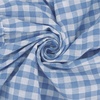 image:imageRVivimos 2026 Summer Cotton Plaid Maxi Dresses for Women Flutter Sleeve Square Neck Smocked Ruffle Flowy Tiered Casual DressBlue