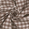image:imageRVivimos 2026 Summer Cotton Plaid Maxi Dresses for Women Flutter Sleeve Square Neck Smocked Ruffle Flowy Tiered Casual DressBrown