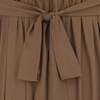 image:imageRVivimos Summer Flowy Maxi Dresses for Women 2026 V Neck Short Sleeve Tie Back Boho Casual Tiered Ruffle Long DressBrown