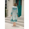 image:imageRVivimos Womens Long Sleeve Casual Boho Floral Midi Dresses  Retro V Neck Tassel Tie Beach Vacation Outfits Resort WearBlueturquoise