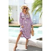 image:imageRVivimos Womens Long Sleeve Casual Boho Floral Midi Dresses  Retro V Neck Tassel Tie Beach Vacation Outfits Resort WearPinkpurple