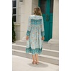 image:imageRVivimos Womens Long Sleeve Floral V Neck Bohemian Midi Dress  Retro Tassel Tie Casual Loose Beach Vacation Outfits Resort WearBlueturquoise
