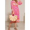 image:imageRVivimos Womens Long Sleeve Floral V Neck Bohemian Midi Dress  Retro Tassel Tie Casual Loose Beach Vacation Outfits Resort WearLilac