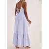 image:imageRVivimos Womens Summer Cotton Backless Casual Maxi Dress  Adjustable Spaghetti Strap Ruffle Loose Fit Boho Flowy Cami Dress Daily Wear Beach Cover Up Vacation Travel OutfitsLavender