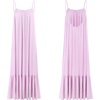 image:imageRVivimos Womens Summer Cotton Backless Casual Maxi Dress  Adjustable Spaghetti Strap Ruffle Loose Fit Boho Flowy Cami Dress Daily Wear Beach Cover Up Vacation Travel OutfitsLightpurple