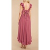 image:imageRVivimos Womens Summer Sleeveless Square Neck Midi Dress  Boho Ruffle Tie Back Backless with Pockets Plaid Flowy Casual OutfitsDarkpink