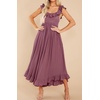 image:imageRVivimos Womens Summer Sleeveless Square Neck Midi Dress  Boho Ruffle Tie Back Backless with Pockets Plaid Flowy Casual OutfitsDarkrose
