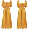 image:imageRVivimos Women Summer Cotton A Line Flowy Long DressesGolden1