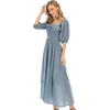 image:imageRVivimos Women Summer Cotton A Line Flowy Long DressesHaze Blue1