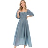 image:imageRVivimos Women Summer Cotton A Line Flowy Long DressesHaze Blue1