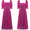 image:imageRVivimos Women Summer Cotton A Line Flowy Long DressesMagenta2