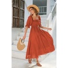 image:imageRVivimos Women Summer Cotton A Line Flowy Long DressesOrange2