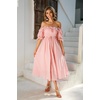 image:imageRVivimos Women Summer Cotton A Line Flowy Long DressesPink2