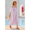image:imageRVivimos Women Summer Cotton A Line Flowy Long DressesPurple1