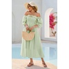 image:imageRVivimos Women Summer Cotton A Line Flowy Long DressesSage Green1