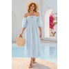 image:imageRVivimos Women Summer Cotton A Line Flowy Long DressesSkyblue