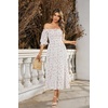 image:imageRVivimos Women Summer Cotton A Line Flowy Long DressesWhite2floral