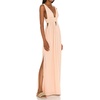 image:imageRVivimos Womens Boho Sexy Deep V Neck Side Slit Maxi DressPeachpink